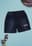 Meemee Boys Cotton Shorts- Dark Blue